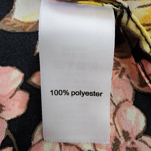 Maurices Cardigan Kimono Women One Size Sunflower Floral Chiffon Open Front Drap - Picture 10 of 12